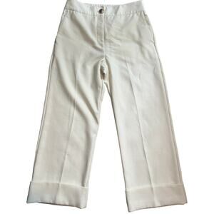 Sezane Cream Straight Leg Pants